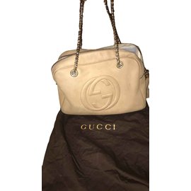 Gucci-Gucci Soho großes Modell-Beige