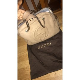Gucci-Gucci Soho großes Modell-Beige