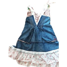Marithé et François Girbaud Vestido denim Azul