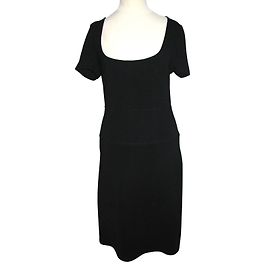 Max & Co Black Stretch Viscose Dress Black