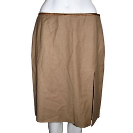 Strenesse Wollrock mit Kaschmir Mischung Caramel Karamell