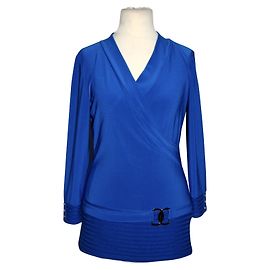 Autre Marque Top drapé bleu royal Joseph Ribkoff Bleu