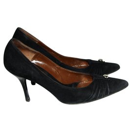 Bally-Suede heels-Black