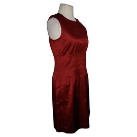 Theory-Robe de cocktail rouge-Rouge