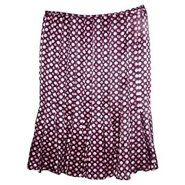 Falda Escada de seda estampada Multicolor