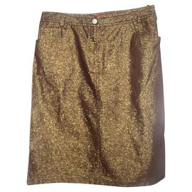 French Connection-Fcuk golden skirt-Golden