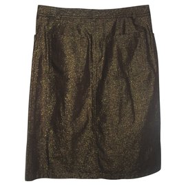 French Connection-Fcuk golden skirt-Golden