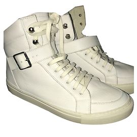 The Kooples High Top Sneaker Weiß Lammleder 41 Weiß