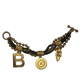 Balenciaga Pulsera vintage Negro Dorado