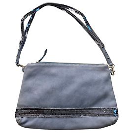 Vanessa Bruno Leather Clutch Light Blue Light blue