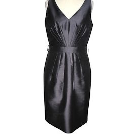 Hobbs Wool silk blend dress Silvery Grey