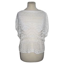Polo Ralph Lauren Top in pizzo Bianco