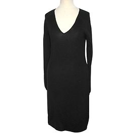 Robe en maille noire Hugo Boss Noir