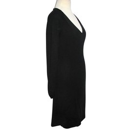 Hugo Boss-Robe en tricot-Noir