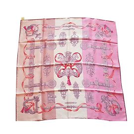 Hermès Carré soie Rose