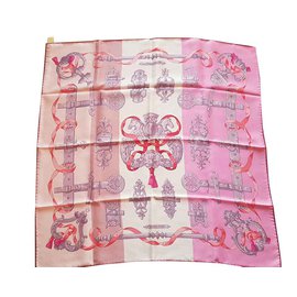 Hermès Sciarpa di seta Rosa