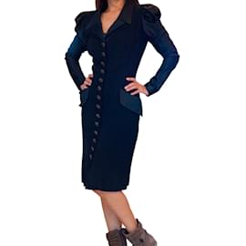 Georges Rech robe de soirée hiver satin Noir