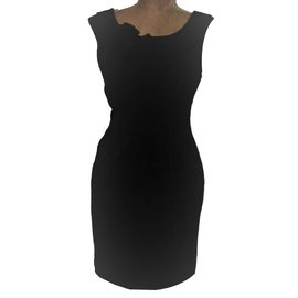 Robe noire en polyester Calvin Klein Noir