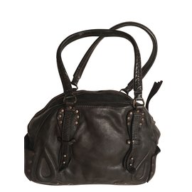 All Saints-rare studded leather bag-Black