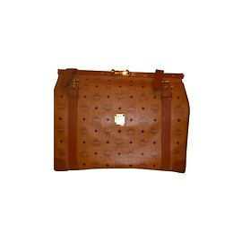MCM Reisetasche aus Leder Hellbraun Hellbraun