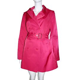 Ralph Lauren Breve trench rosa Fuschia