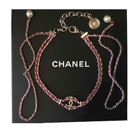 Chanel collana girocollo Rosa