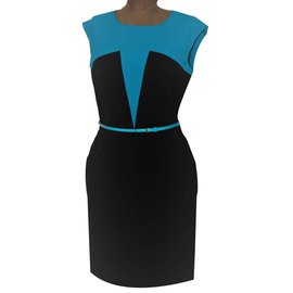 Calvin Klein Kleider Schwarz Blau Türkis