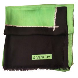 Givenchy-Étole 1,66 mètres-Noir,Vert