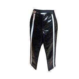 Autre Marque Schwarze Kunstlederhose Größe 36 Schwarz
