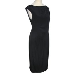 Lk Bennett-Black silk dress-Black