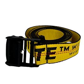 Off White Ceinture logo industrielle Jaune