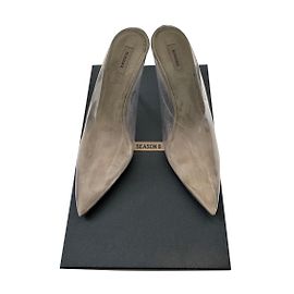 Yeezy Season 6 clear heels mules Beige