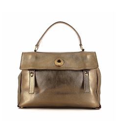 Borsa molto bella YVES SAINT LAURENT Muse Two, come nuova Bronzo