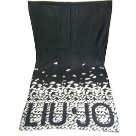 Liu.Jo-Scarves-Black,Multiple colors,Beige