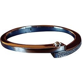 Swarovski Pulseira de metal banhada a ródio Prata
