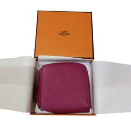 Hermès-Hermès wallet silk in-Purple