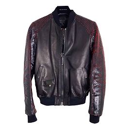 Philipp Plein Blazers Jackets Black Red