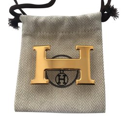 Hermès-Fivela de cinto Hermès Constance em metal dourado brilhante, Nova Condição!-Dourado