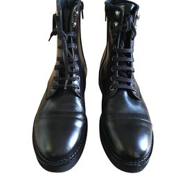 Jonak-Novas botas de cordões-Preto