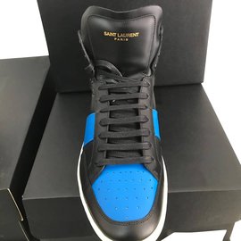 Saint Laurent-sneakers alte  saint  laurent new-Black,Red