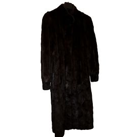 Autre Marque Dark brown mink fur coat Dark brown