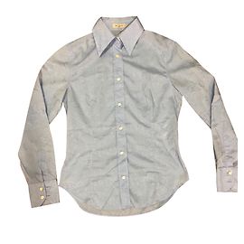 Camicia Etro Slim Fit Blu Cielo in Cotone Blu chiaro