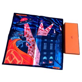 Hermès Gavroche 45 cm Blu navy