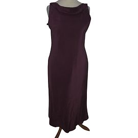 Autre Marque Robe slip en soie violette Violet