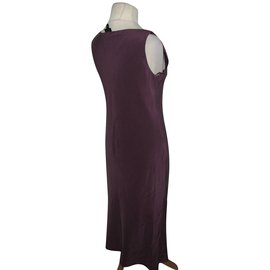 Autre Marque-Purple silk dress-Purple