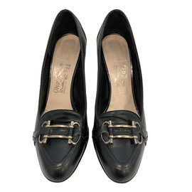 Salvatore Ferragamo-Talons-Noir