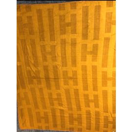 Hermès Hermes Cashmere and Silk blanket Brown