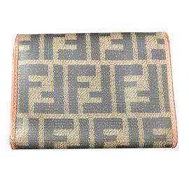 Fendi-Fendi vintage wallet-Black,Khaki,Caramel