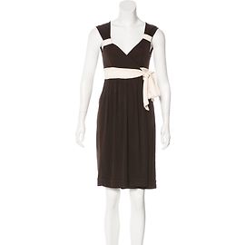 Vestido wrap Diane Von Furstenberg Dora marrom e creme Marrom Cru