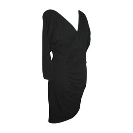 Diane Von Furstenberg Robe DvF Basuto en lainage noir Noir
